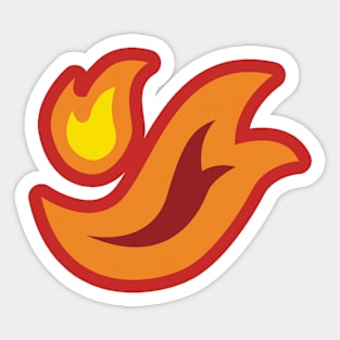 Flames | Moguo Iijima everyday tee Sticker